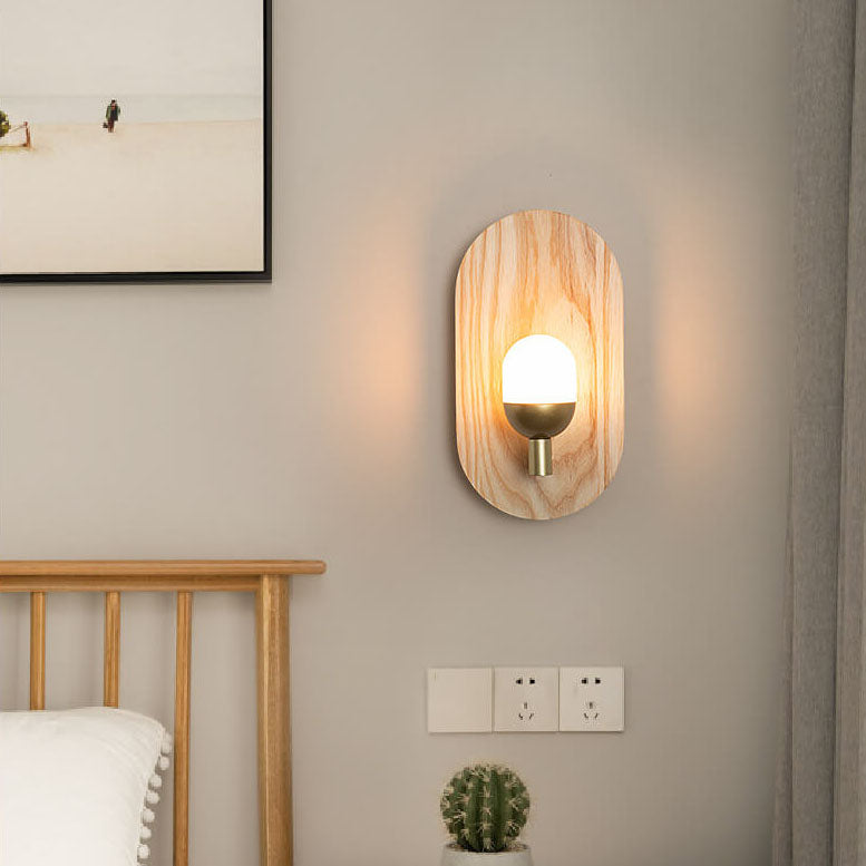 Modern Acrylic Lamp Shade Log Brand 1-Light Wall Sconce Lamp