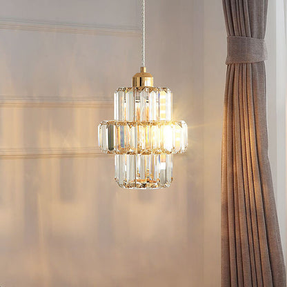مصباح LED معلق على شكل برج كريستالي إبداعي حديث من الشمال