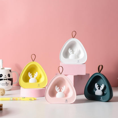 Creative Cute Deer Silicone USB Charging Portable LED Night Light Table Lamp