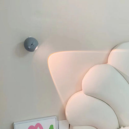 Modern Minimalist Orb USB ABS LED Wall Sconce Lamp For Bedroom