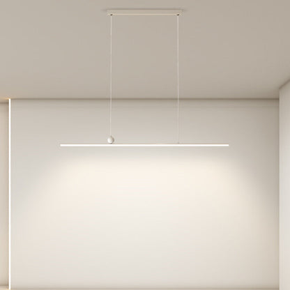 ثريا جزيرة LED مصنوعة من الحديد والألومنيوم والأكريليك بتصميم عصري بسيط لغرفة الطعام 