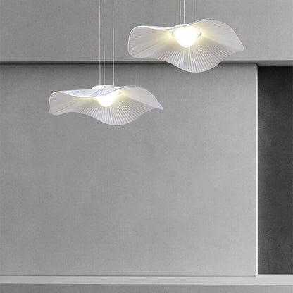 مصباح LED شبه مدمج بتصميم ورقة اللوتس القماشية الإبداعية الحديثة 