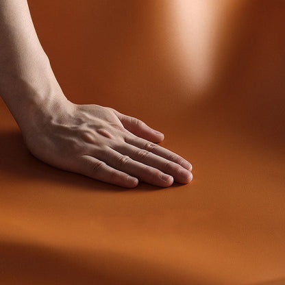 Modern Minimalist Square Half Oval Faux Leather Metal Dining Chair Backrest For Dining Room