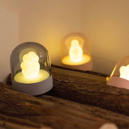 Creative Cartoon Cat Claw LED Eye Protection USB Night Light Table Lamp