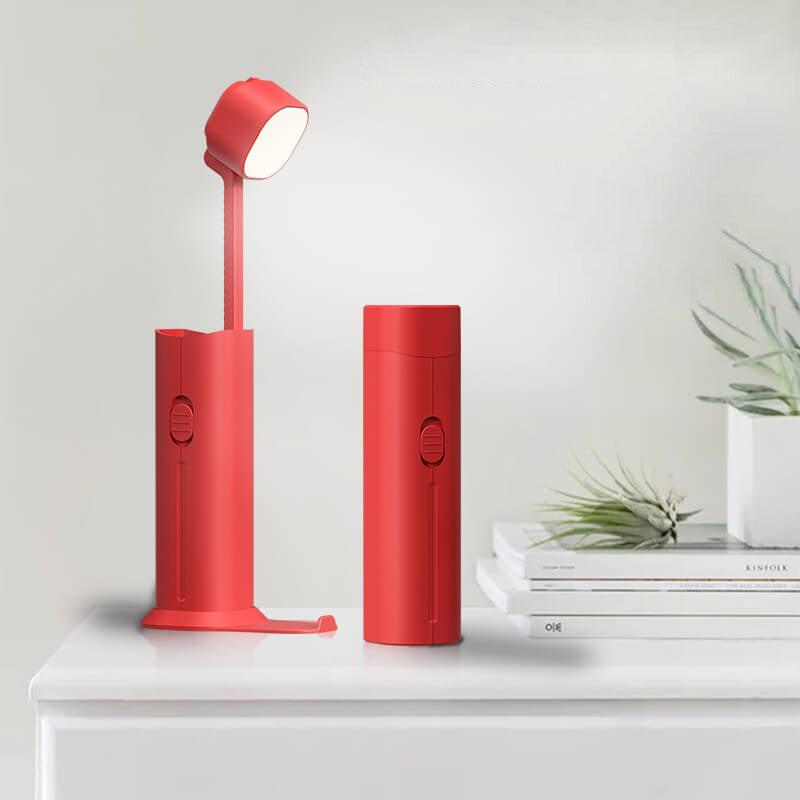 Creative Small Retractable Power Bank Flashlight LED Table Lamp