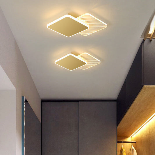 مصباح LED مدمج بتصميم هندسي متداخل بسيط ومبتكر 