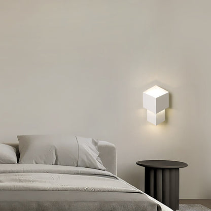 Modern Cream Style Simple Square LED Wall Sconce Lamp