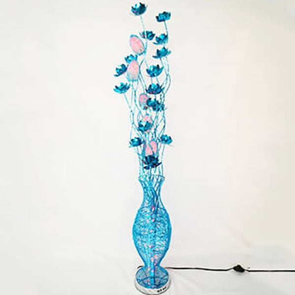 European Style Vase Flower Design Aluminum LED Standing Floor Lamp