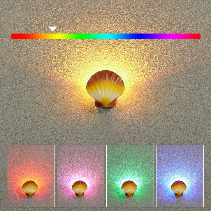 Outdoor Creative Shell Design Aluminum LED Waterproof Wall Sconce Lamp