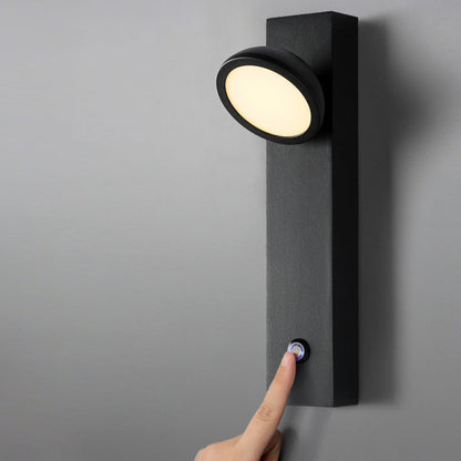 Modern Simplicity Aluminum Iron Acrylic Strip Cubic Round LED Wall Sconce Lamp For Bedside