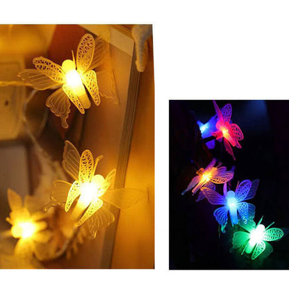 Modern Creative Butterfly Outdoor Patio Garden LED String Lights