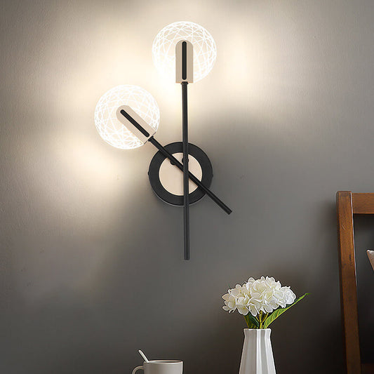 Modern Acrylic Rotatable 1/2-Light LED Wall Sconce Lamp