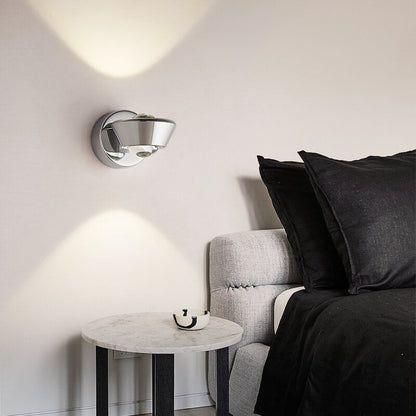 مصباح حائط LED بتصميم كرة حديدية إبداعي عصري بجانب السرير 