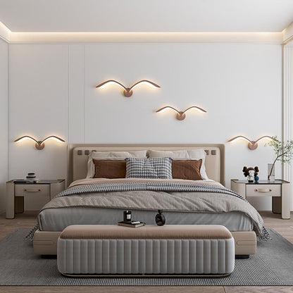 مصباح حائط LED من الأكريليك بتصميم طائر النورس بتصميم بسيط إسكندنافي 