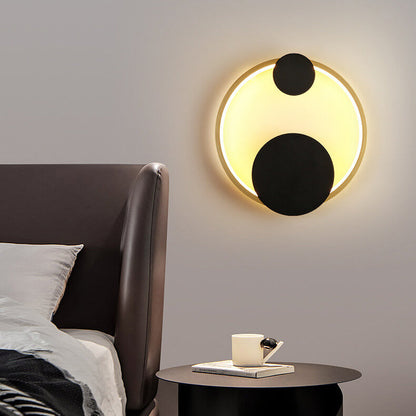 Modern Minimalist Oval Round Ring LED Wall Sconce Lamp