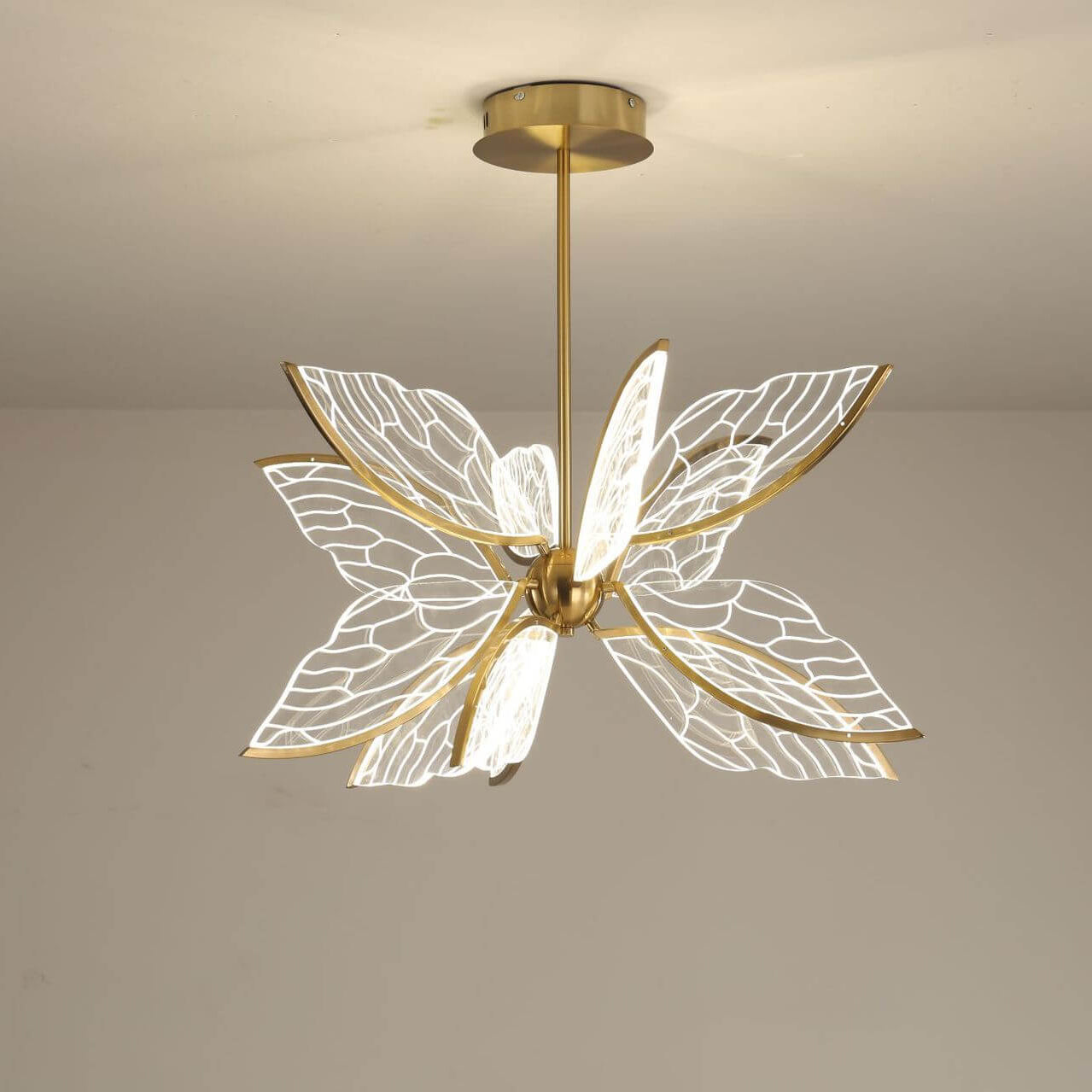 Modern Acrylic Creative Butterfly Wings Design 12/16-Light LED Chandelier