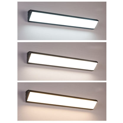 Modern Minimalist Aluminum Acrylic Waterproof Long Outdoor Indoor LED Wall Sconce Lamp