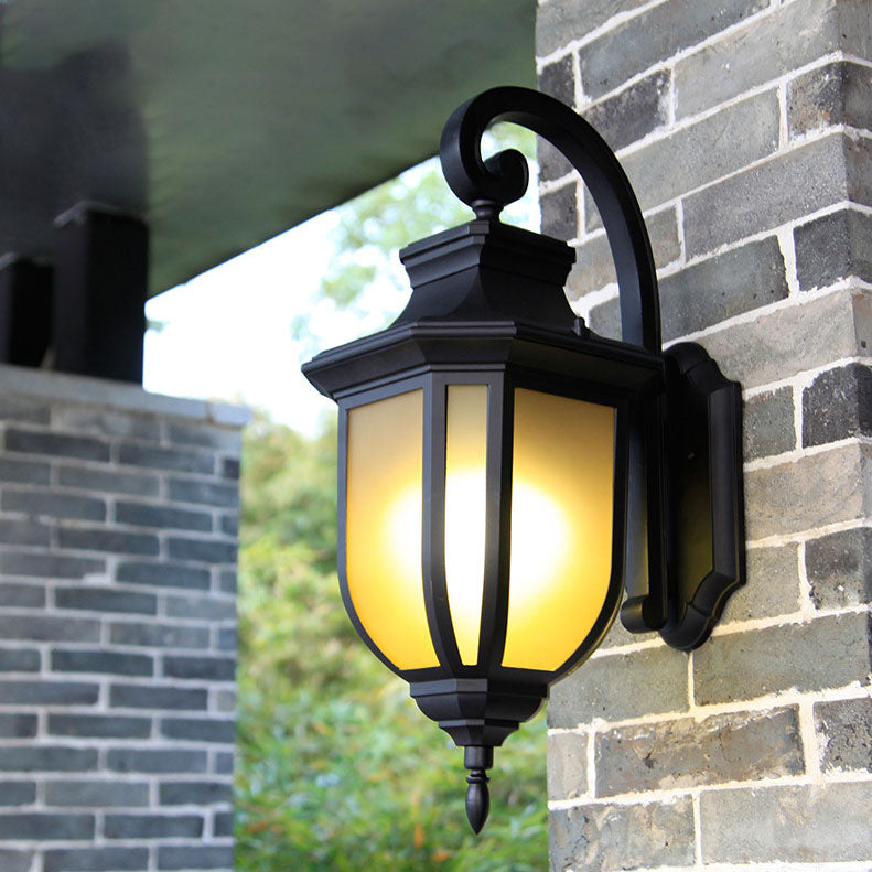 Modern European Minimalist Aluminum Alloy Square Outdoor 1-Light Wall Sconce Lamp