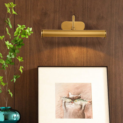 Nordic Modern Minimalist Cylindrical All-Copper 2 Light Vanity Light Wall Sconce Lamp
