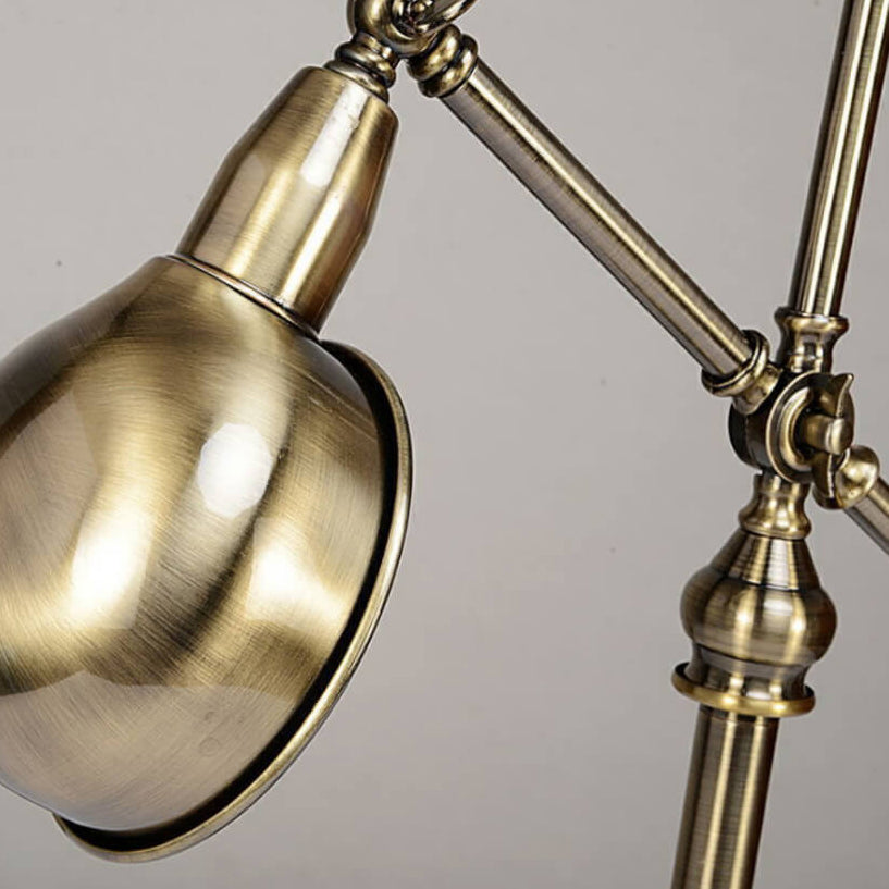 Simple Industrial Iron Eye Protection 1-Light Table Lamp