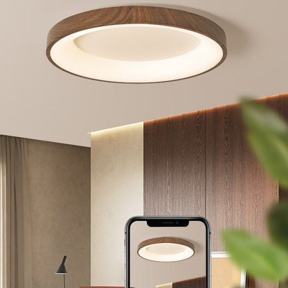 Traditional Chinese Iron Acrylic Round Square LED Flush Mount Ceiling Light For Bedroom