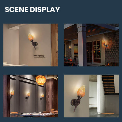 Creative Vintage Torch 1- Light Wall Sconce Lamp
