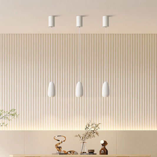 Modern Minimalist Aluminum Bullet Design LED Pendant Light For Living Room