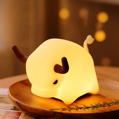 Creative Silicone Bulls LED USB Soft Light Night Light Table Lamp