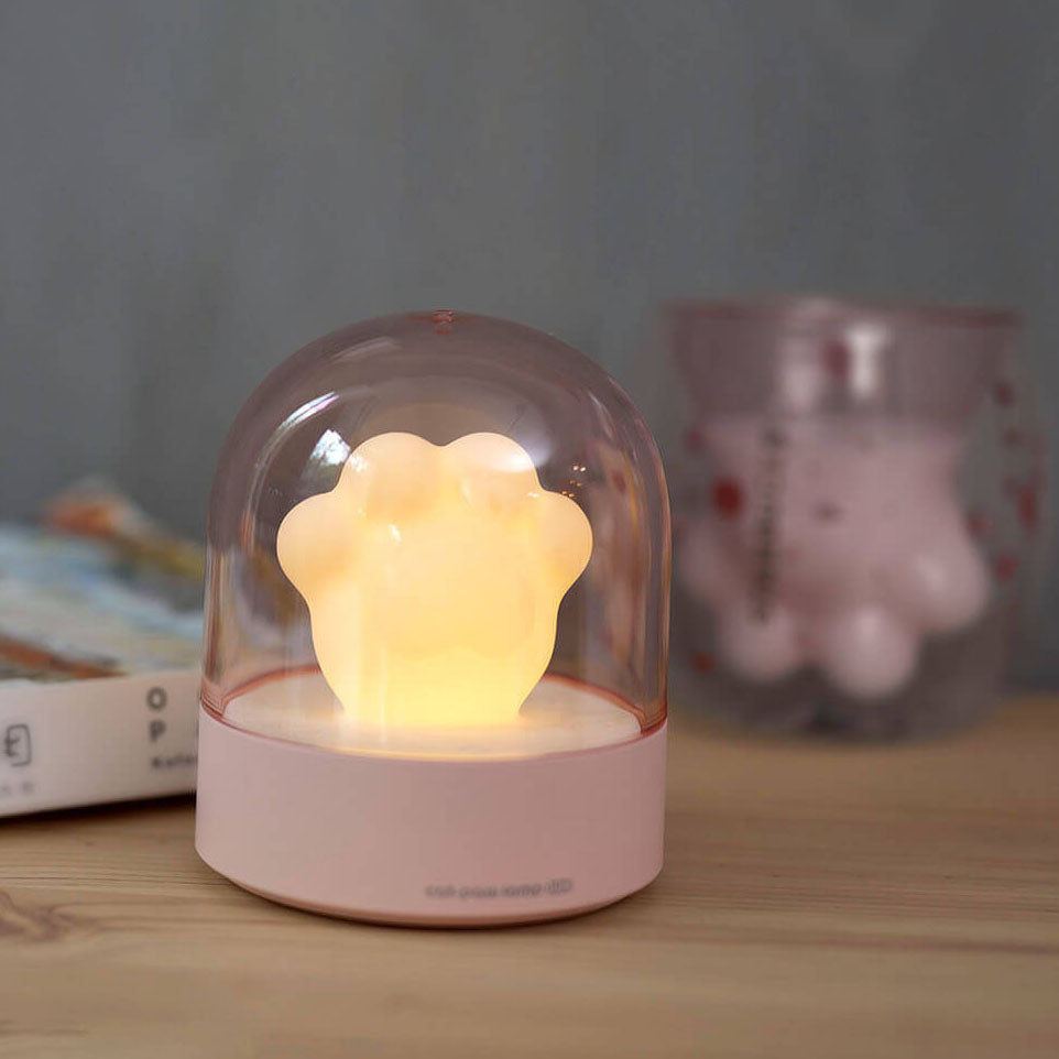 Creative Cartoon Cat Claw LED Eye Protection USB Night Light Table Lamp