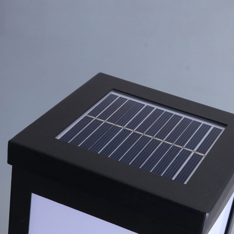 Modern Solar Lawn Square Column Outdoor Waterproof Path Lamp