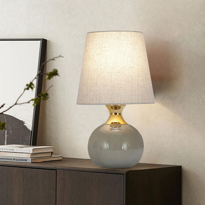 Modern Decorative Ceramic 1-Light Touch Dimming Table Lamp