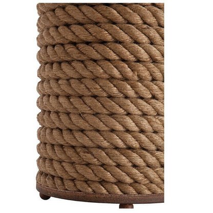 Modern Creative Personality Hemp Rope Fabric Cylindrical 1-Light Table Lamp