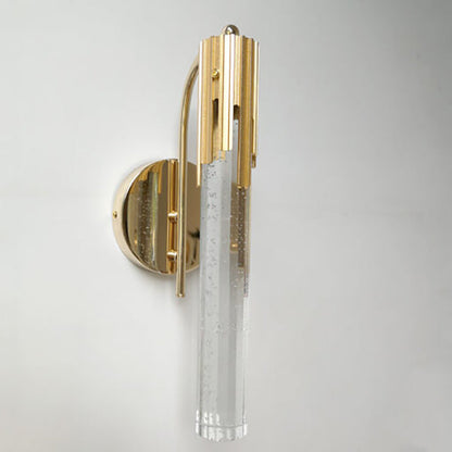 Luxury Gold Bubble Crystal Column LED Wall Sconce Lamp