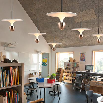 Contemporary Creative Acrylic Jellyfish Shape Aluminum LED Pendant Light For Living Room
