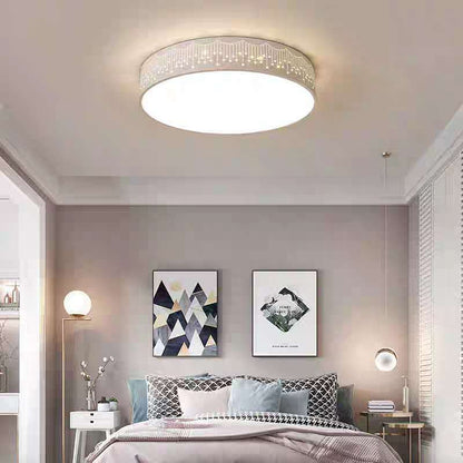 Modern Creative Meteor Round Children's Iron Acrylic LED Flush Mount Light