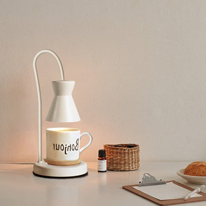Modern Minimalist Metal Hourglass Adjustable Lampstand 2-Light Table Melting Wax Table Lamp For Bedside