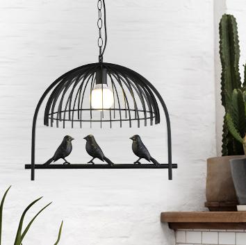 Modern Creative Bird Cage 1-Light Pendant Light