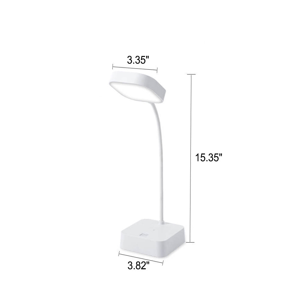 Simple Square Rechargeable Folding Touch LED Eye Care Desk Lamp