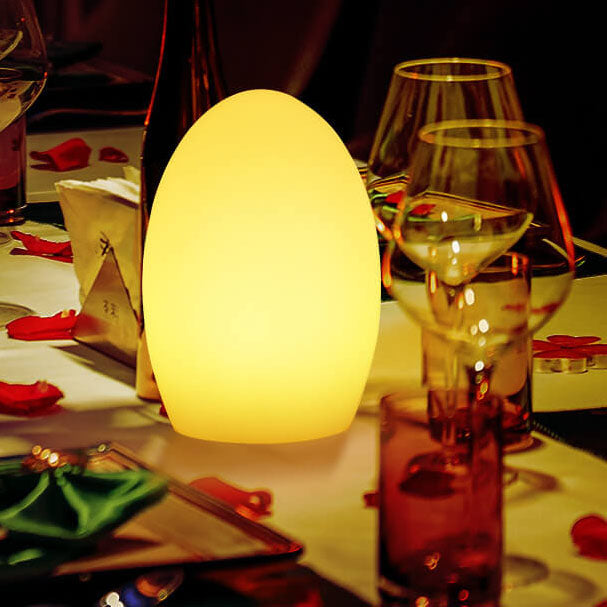 RGB ABS Egg Shaped LED Decorative Table Lamp