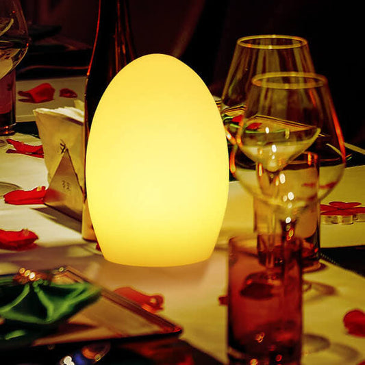 RGB ABS Egg Shaped LED Decorative Table Lamp