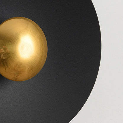 Contemporary Creative Macaron Flying Saucer Hardware LED Wall Sconce Lamp For Bedroom