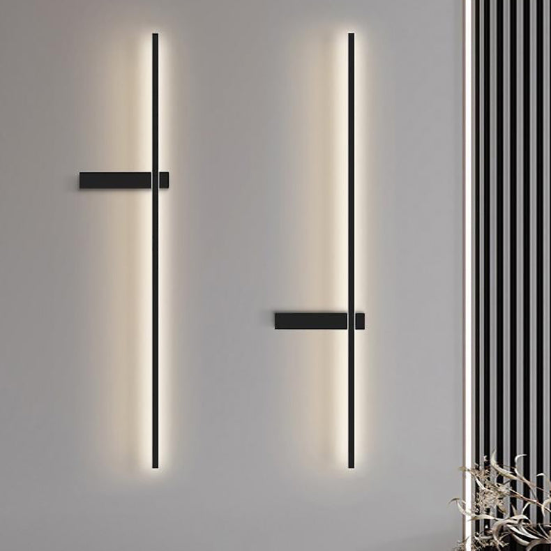 مصباح حائط LED بتصميم عصري بسيط من الحديد والألومنيوم والسيليكا لغرفة النوم 