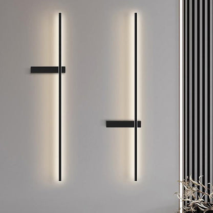 مصباح حائط LED بتصميم عصري بسيط من الحديد والألومنيوم والسيليكا لغرفة النوم 