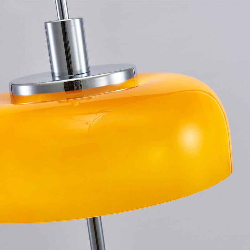 Nordic Vintage Orange Iron Glass 3-Light Table Lamp