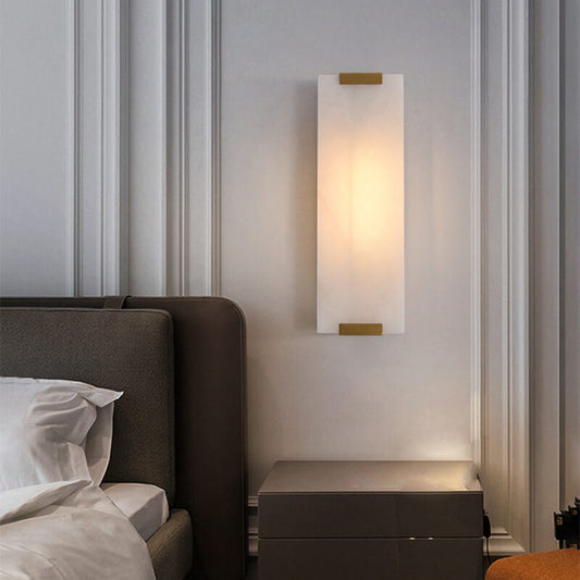 Nordic Light Luxury Marble Strip Design 1-Light Wall Sconce Lamp
