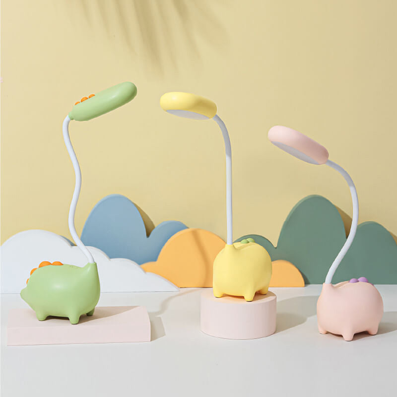 Cartoon Dinosaur Eye Care Rechargeable LED Desk Lamp
