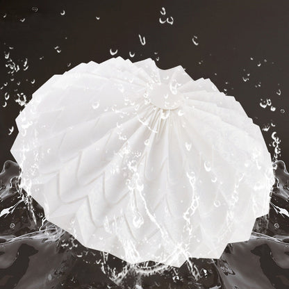 Contemporary Nordic Iron Acrylic Round Printed LED Flush Mount Ceiling Light For Bedroom
