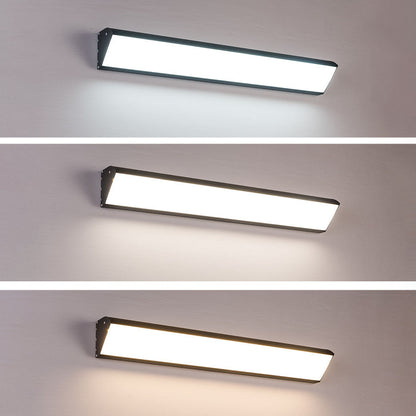 Contemporary Industrial Waterproof Aluminum Rectangular Frame Acrylic LED Wall Sconce Lamp For Outdoor Patio