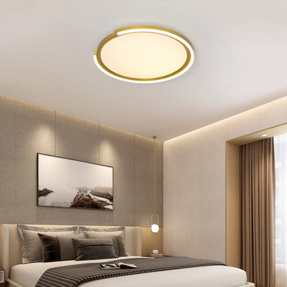 Modern Minimalist Disc Iron Acrylic Aluminum LED Flush Mount Ceiling Light