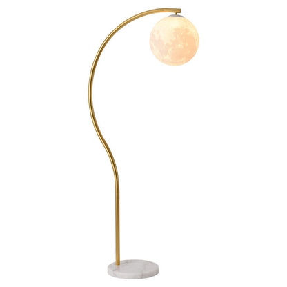 Modern Minimalist Iron Marble 1-Light Standing Floor Lamp